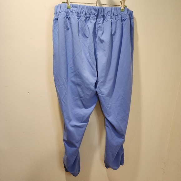 SCRUBSTAR women's ciel blue plus size scrub pants size 2XL - Picture 7 of 11